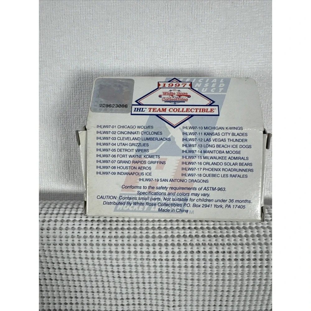 1997 White Rose IHL Houston Aeros Zamboni Die-Cast Limited Edition Vintage